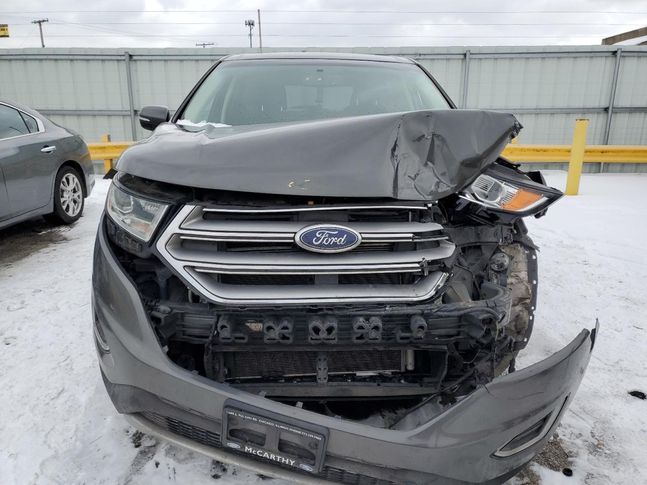 2016 Ford Edge VIN 2FMPK4J87GBC13133 Copart auction photo, front end damage thumbnail 5
