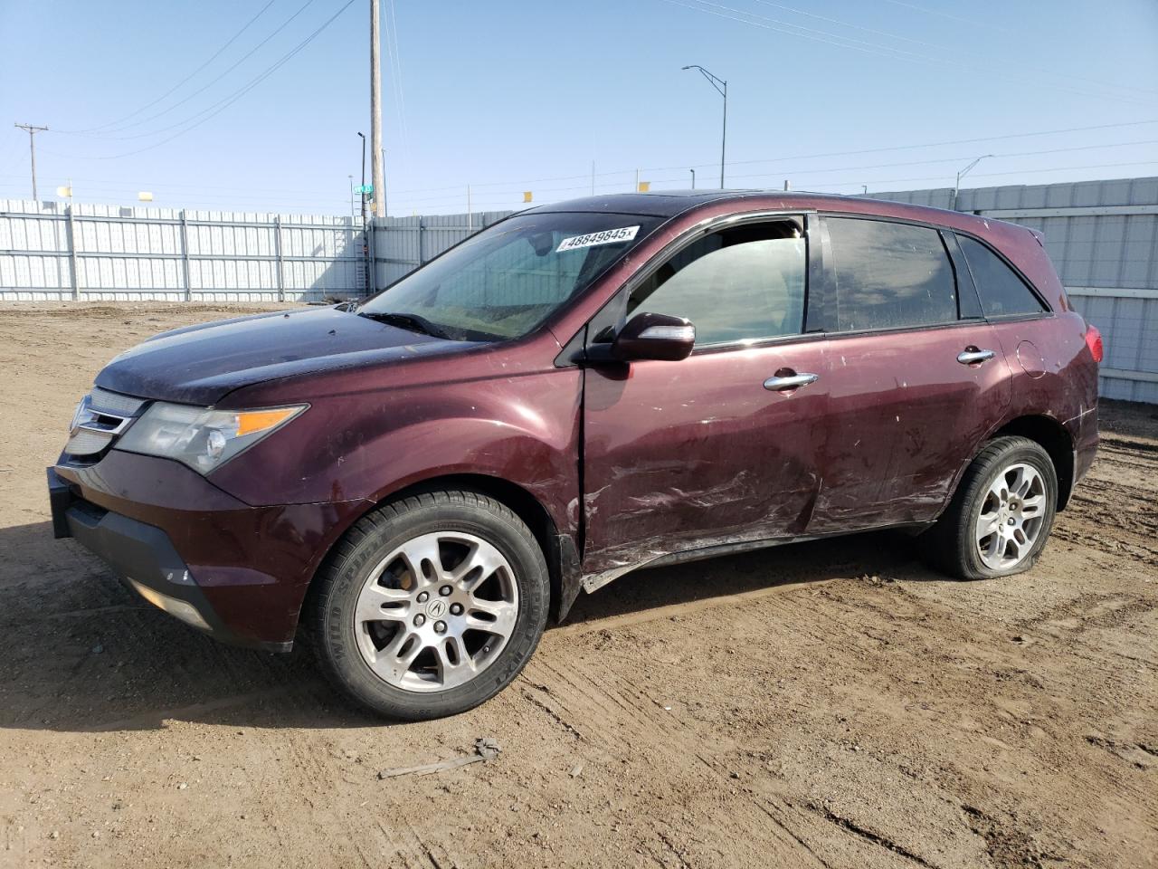 2008 Acura MDX VIN 2HNYD28268H527681 - Copart auction photo