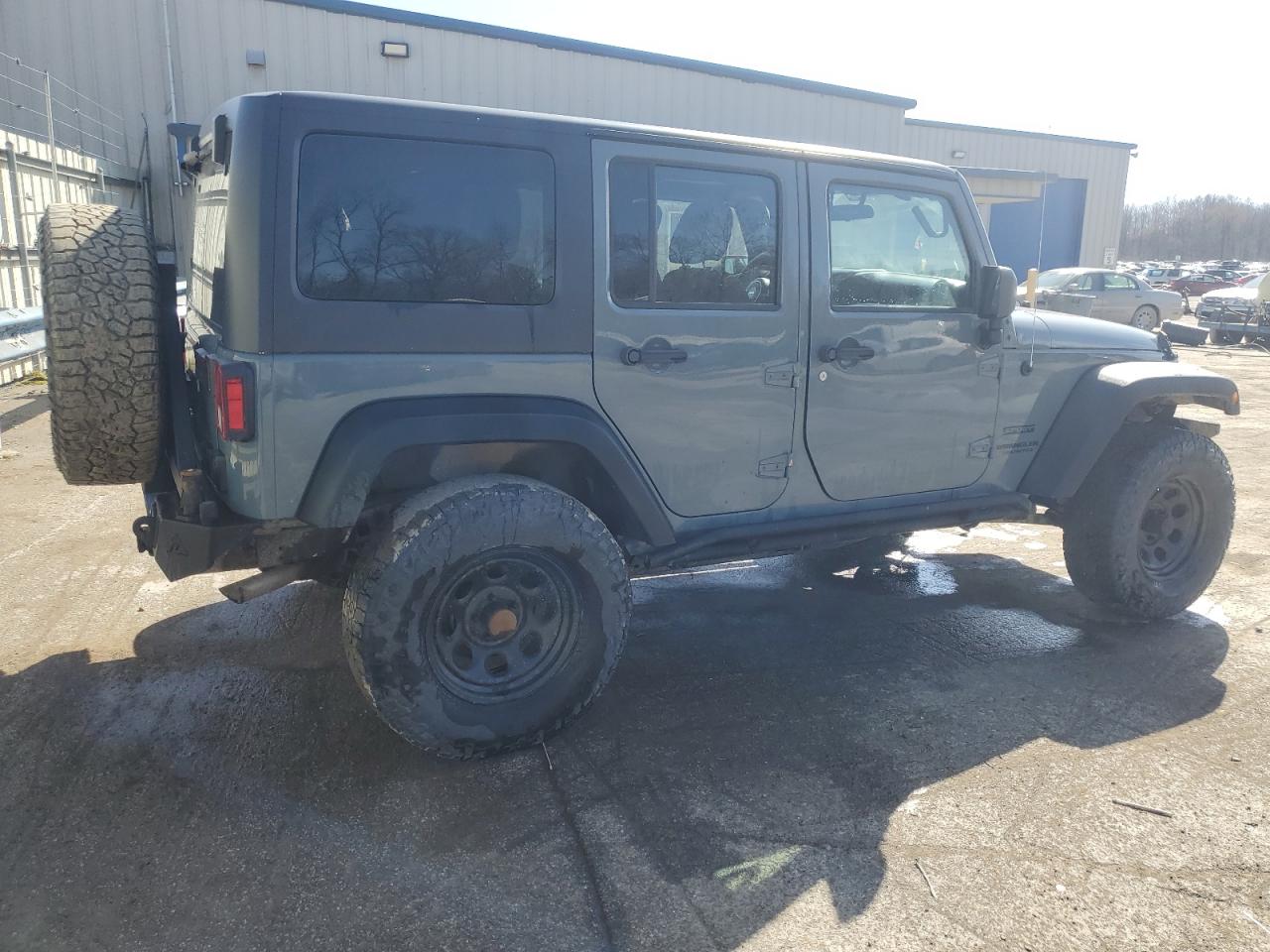 2014 Jeep Wrangler VIN 1C4BJWDG9EL117999 Copart auction photo, front end damage thumbnail 3