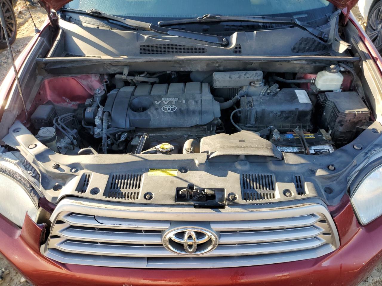 2010 Toyota Highlander VIN 5TDZA3EH4AS001056 Copart auction photo, side / front end damage thumbnail 11