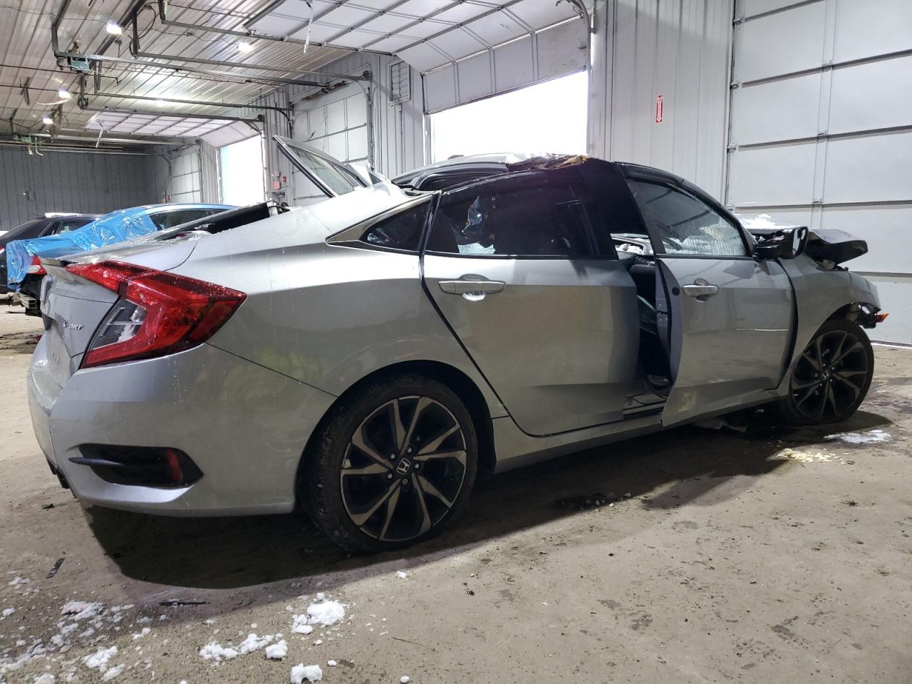2019 Honda Civic VIN 2HGFC2F83KH516265 Copart auction photo, all over damage thumbnail 3