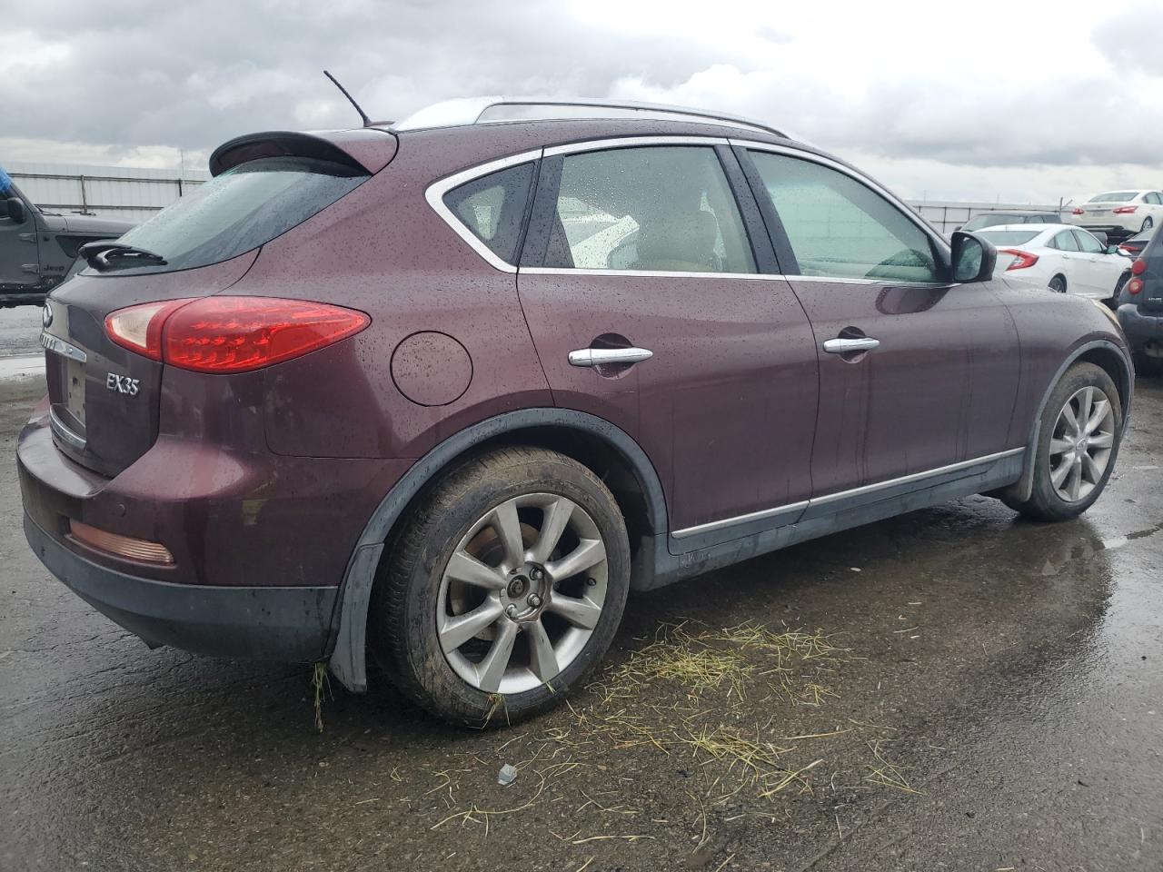 2012 Infiniti EX VIN JN1AJ0HP1CM401060 Copart auction photo, side damage thumbnail 3