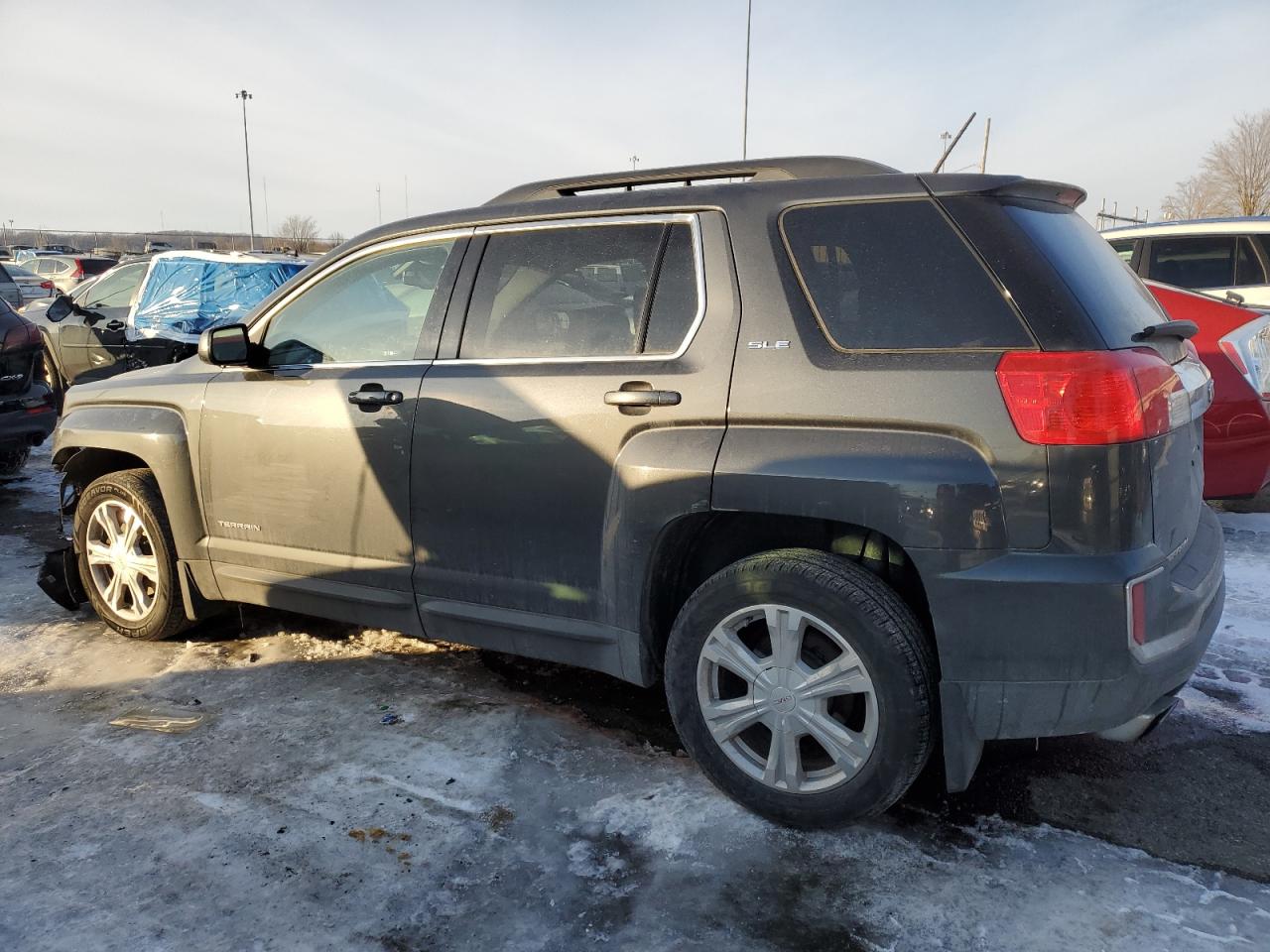 2017 GMC Terrain VIN 2GKALNEK0H6244256 Copart auction photo, front end damage thumbnail 2