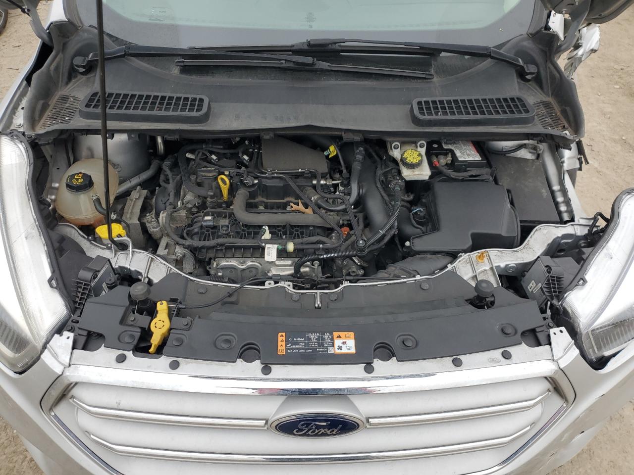 2019 Ford Escape VIN 1FMCU9HD6KUB24861 Copart auction photo, front end / undercarriage damage thumbnail 13