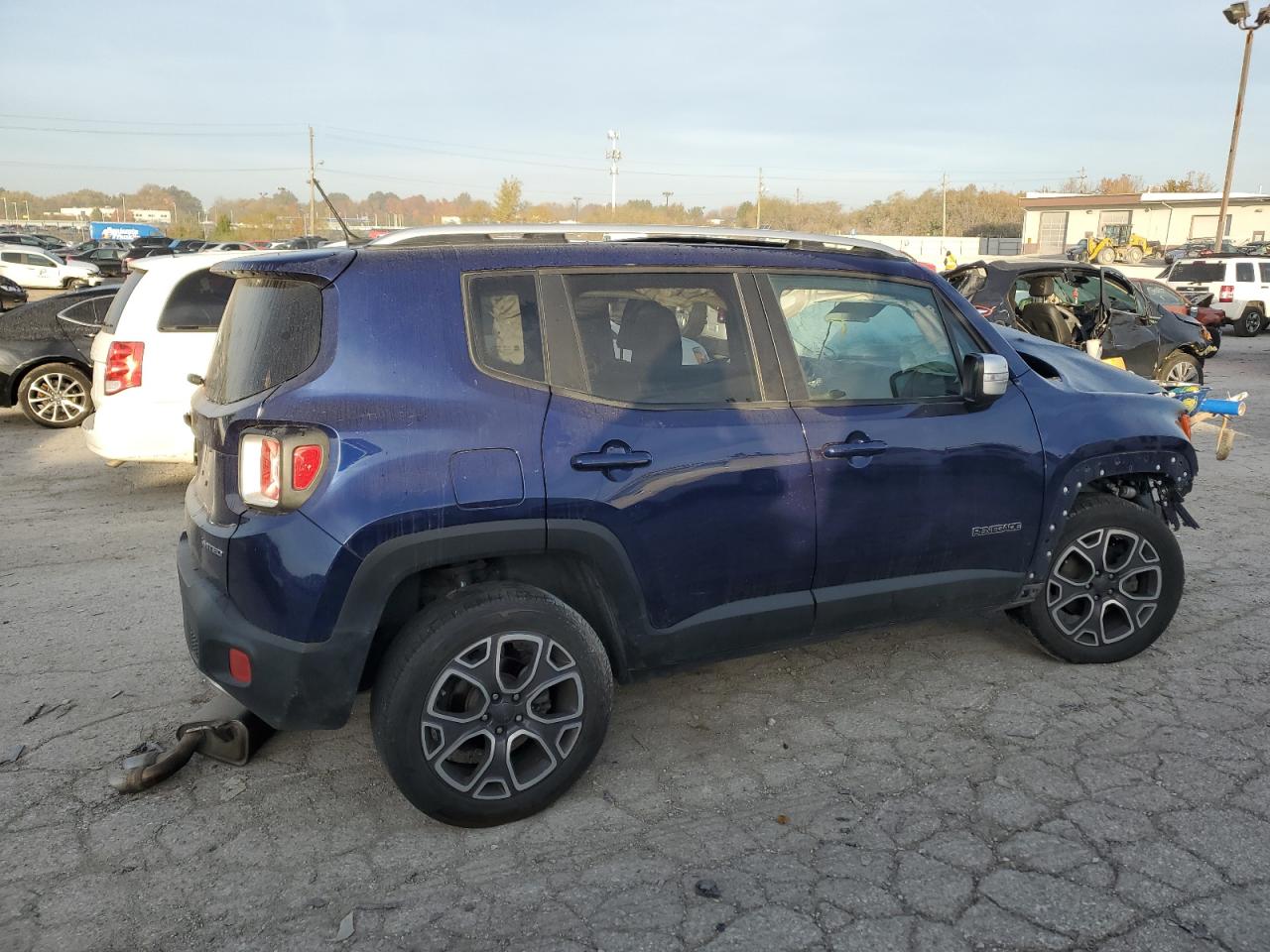 2016 Jeep Renegade VIN ZACCJBDT9GPD48667 Copart auction photo, front end / side damage thumbnail 3
