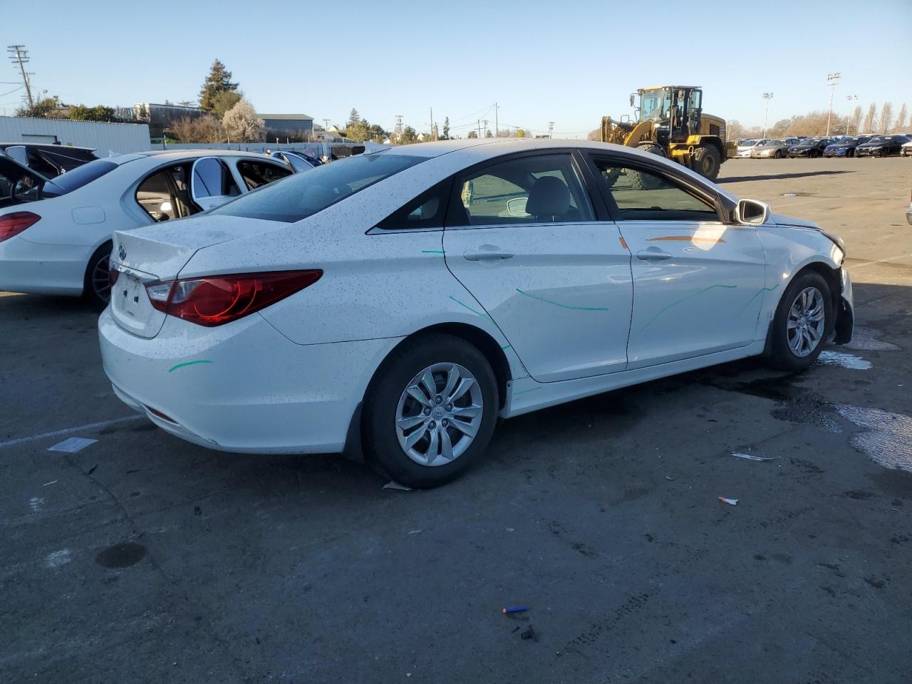 2013 Hyundai Sonata VIN 5NPEB4AC0DH532020 Copart auction photo, front end / minor dent/scratches damage thumbnail 3