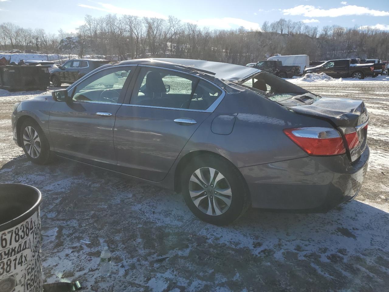 2013 Honda Accord VIN 1HGCR2F35DA243613 Copart auction photo, top/roof / rear end damage thumbnail 2