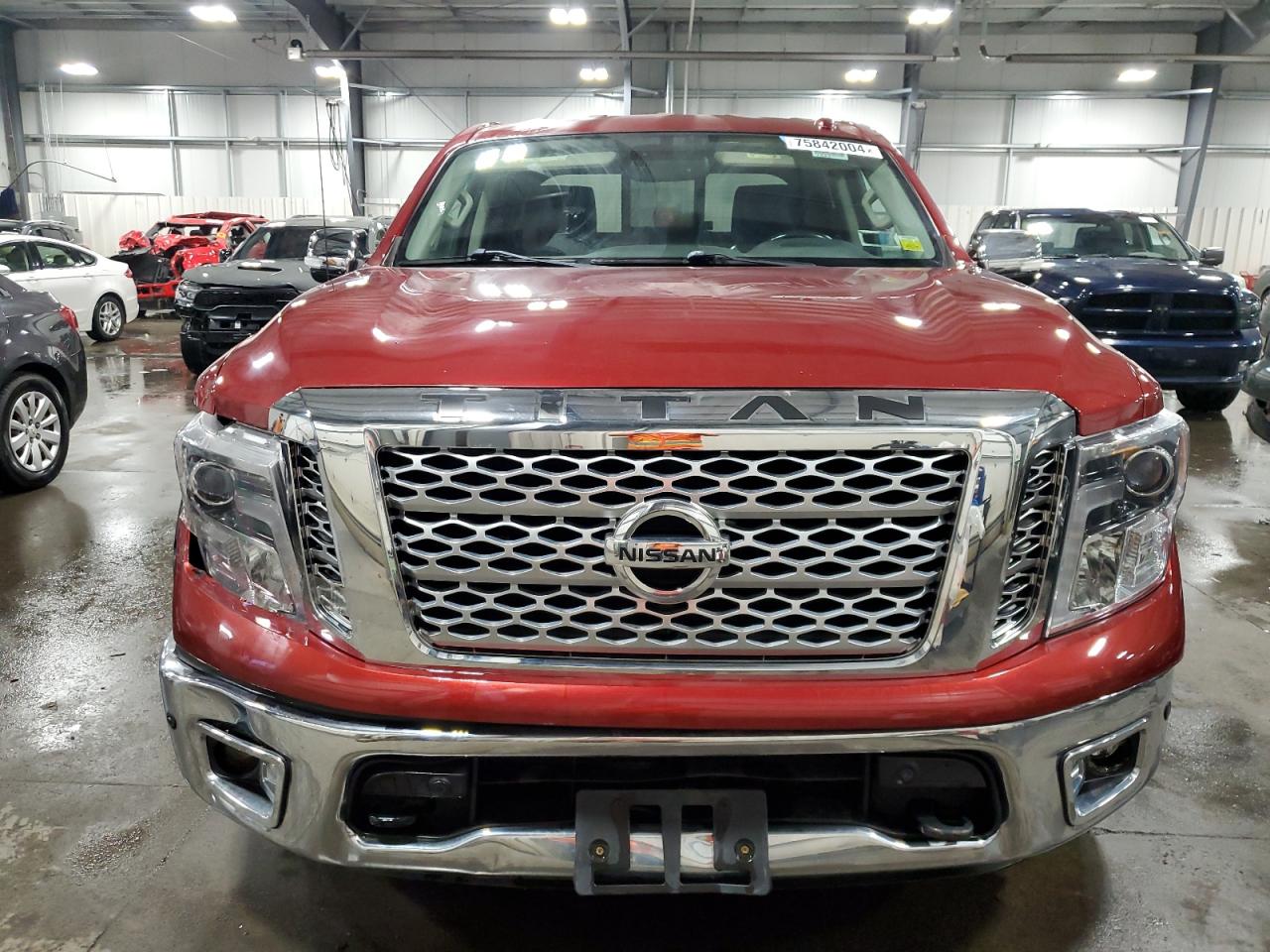 2017 Nissan Titan VIN 1N6AA1E54HN555265 Copart auction photo, front end / rear end damage thumbnail 5