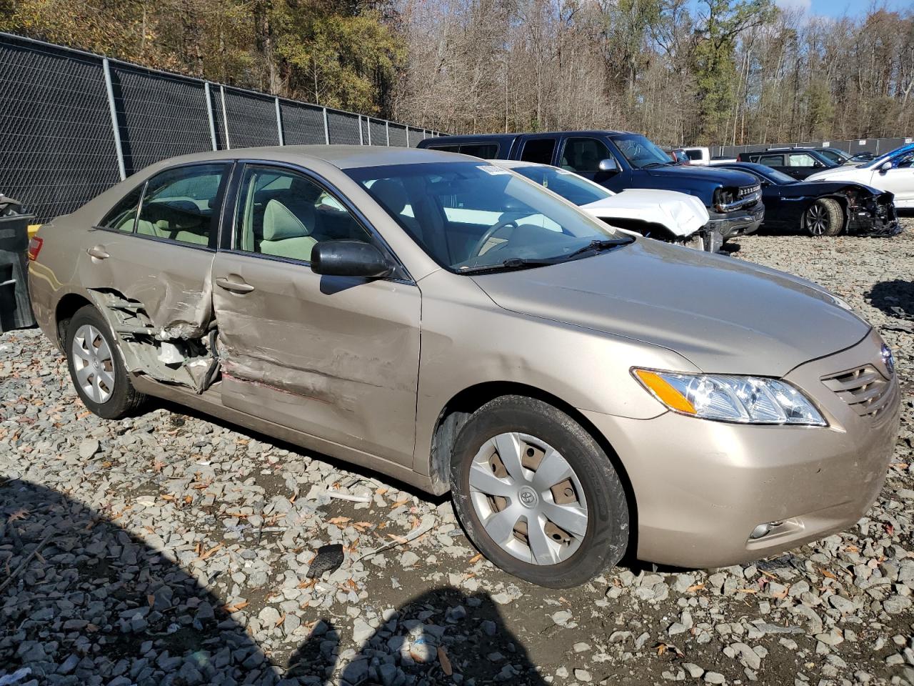2007 Toyota Camry VIN 4T1BK46K57U008001 Copart auction photo, side damage thumbnail 4