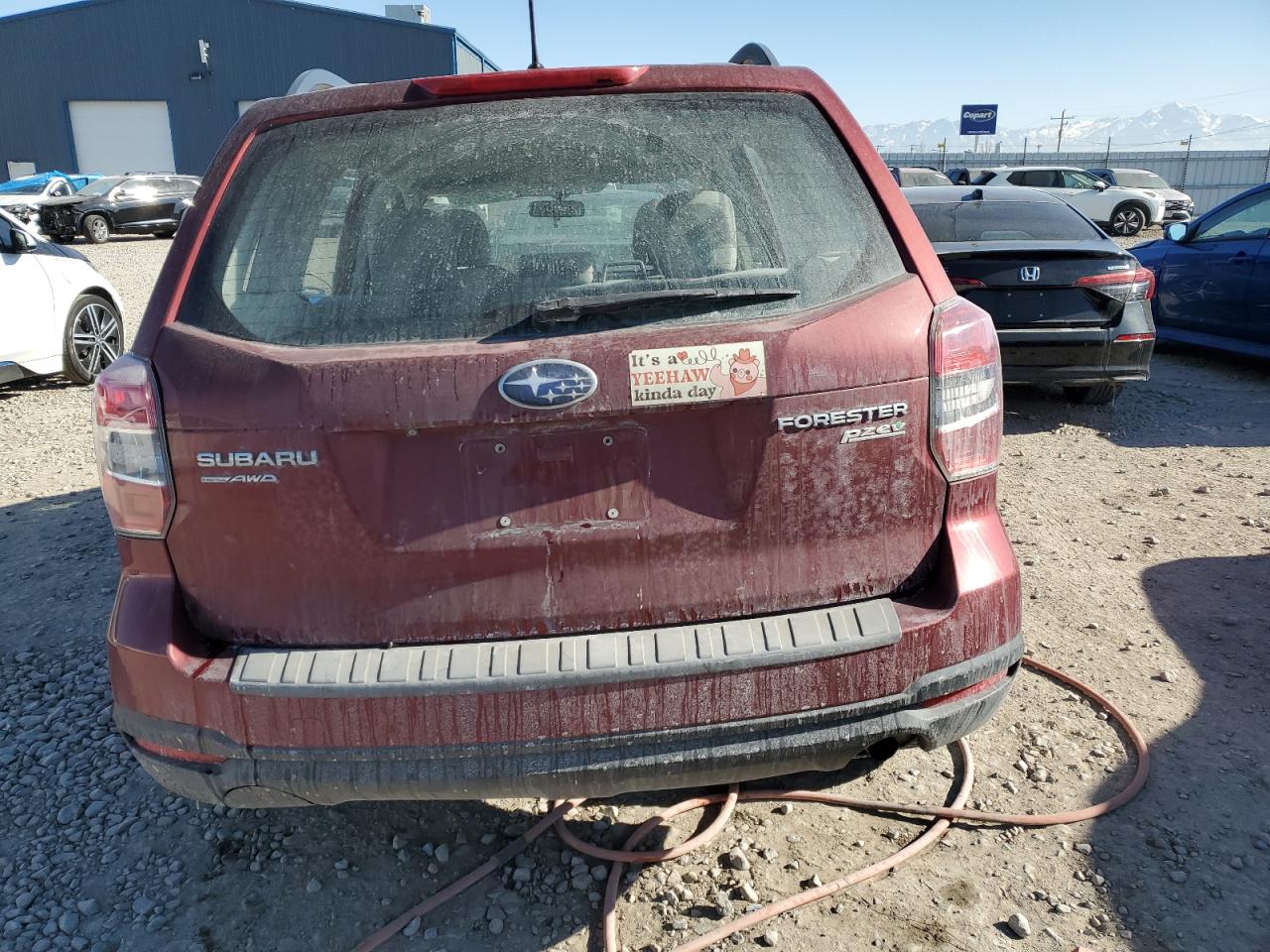 2015 Subaru Forester VIN JF2SJABC5FH525733 Copart auction photo, side damage thumbnail 6
