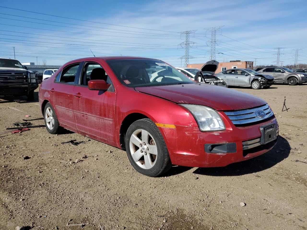 2009 Ford Fusion VIN 3FAHP07Z49R181321 Copart auction photo, side / front end damage thumbnail 4