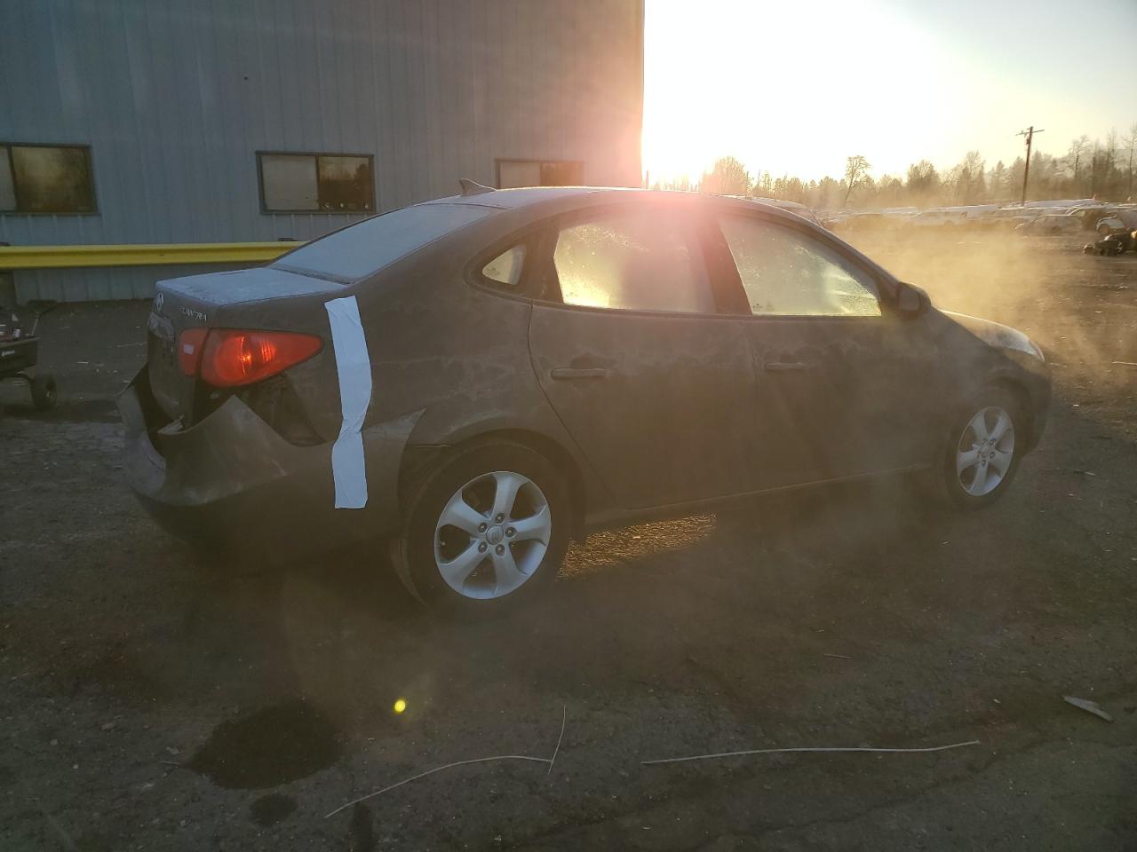 2009 Hyundai Elantra VIN KMHDU46D69U661914 Copart auction photo, rear end damage thumbnail 3