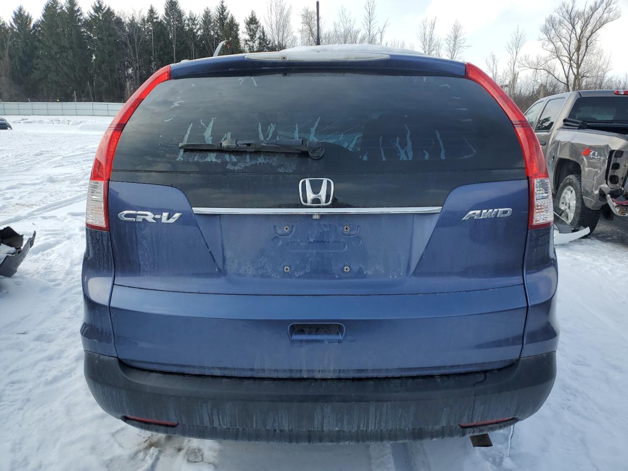 2014 Honda CR-V VIN 2HKRM4H35EH626056 Copart auction photo, front end / side damage thumbnail 6