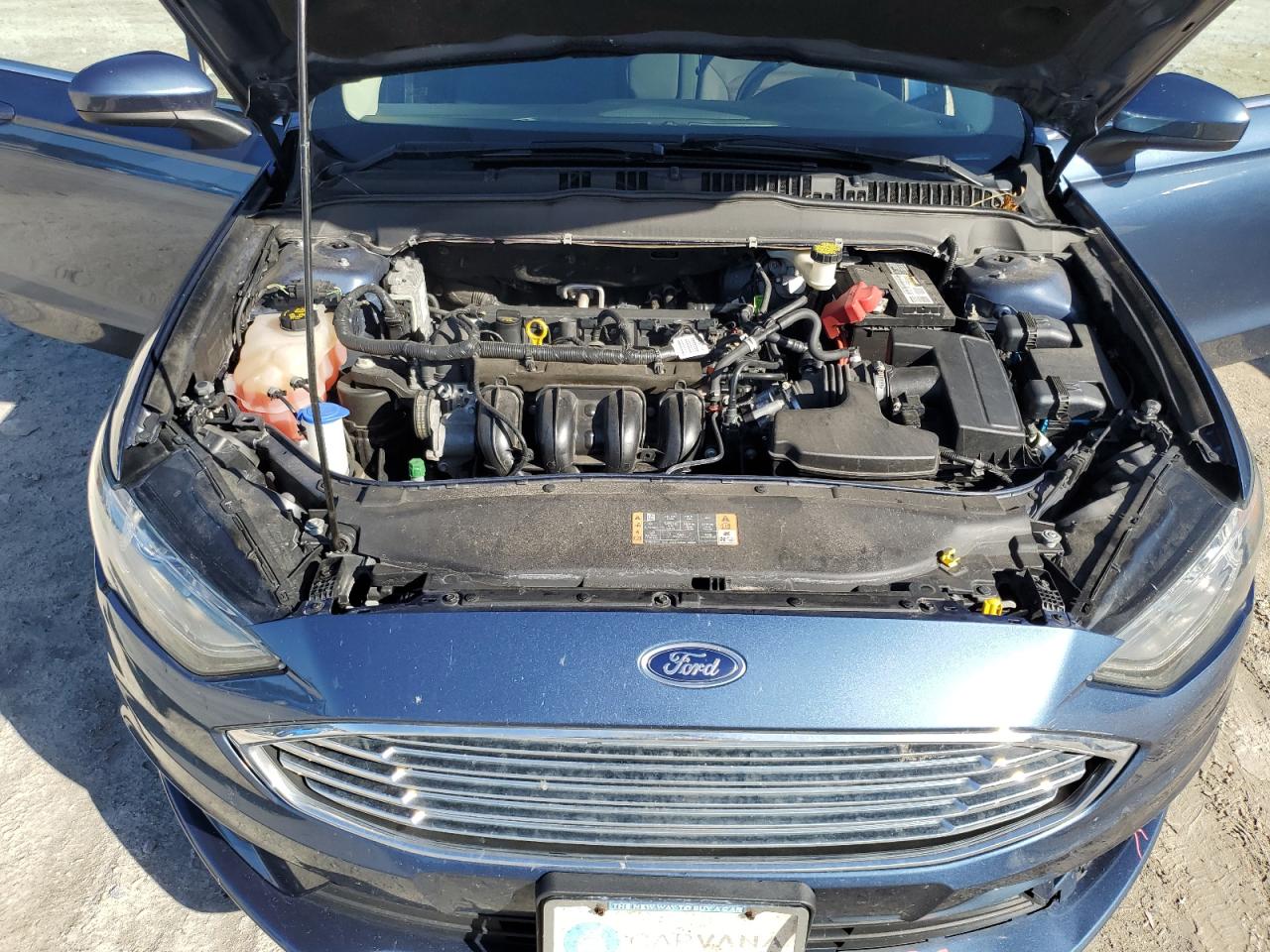 2018 Ford Fusion VIN 3FA6P0H71JR175341 Copart auction photo, rear end damage thumbnail 11