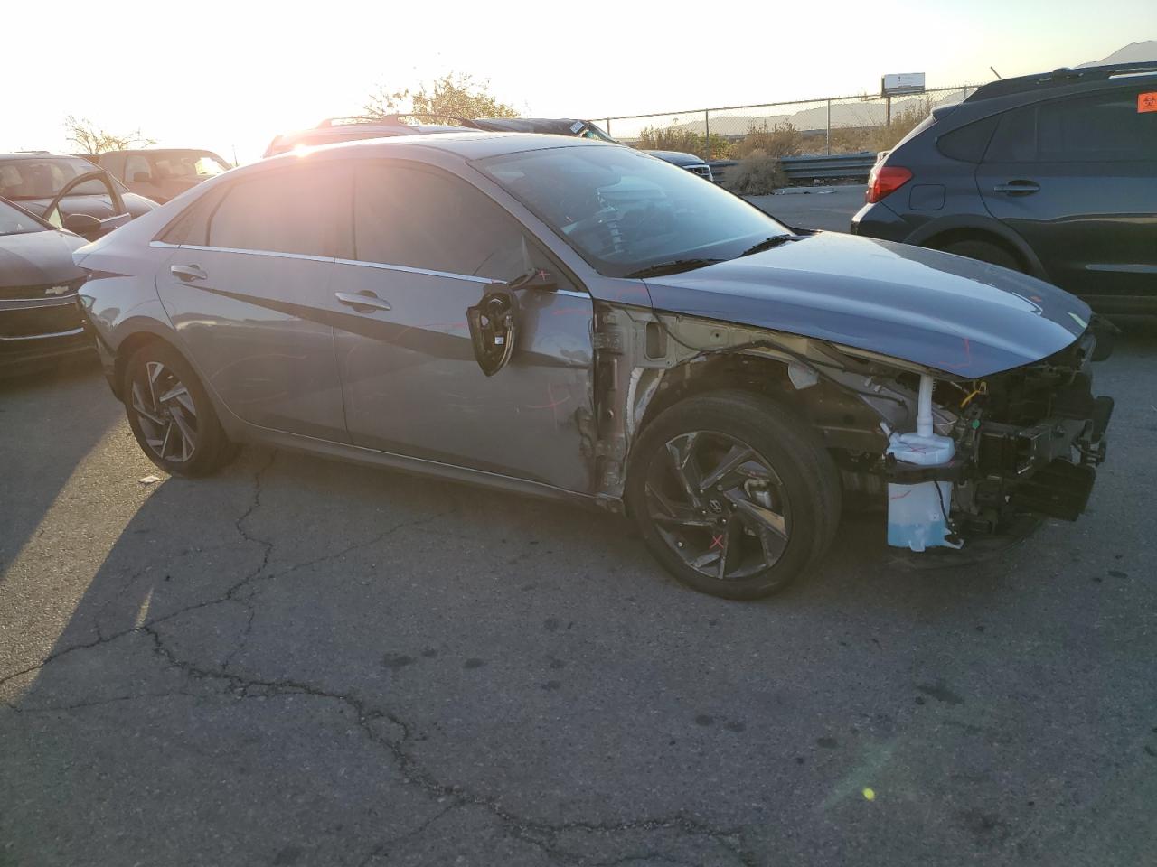 2024 Hyundai Elantra VIN KMHLP4DGXRU678246 Copart auction photo, all over damage thumbnail 4