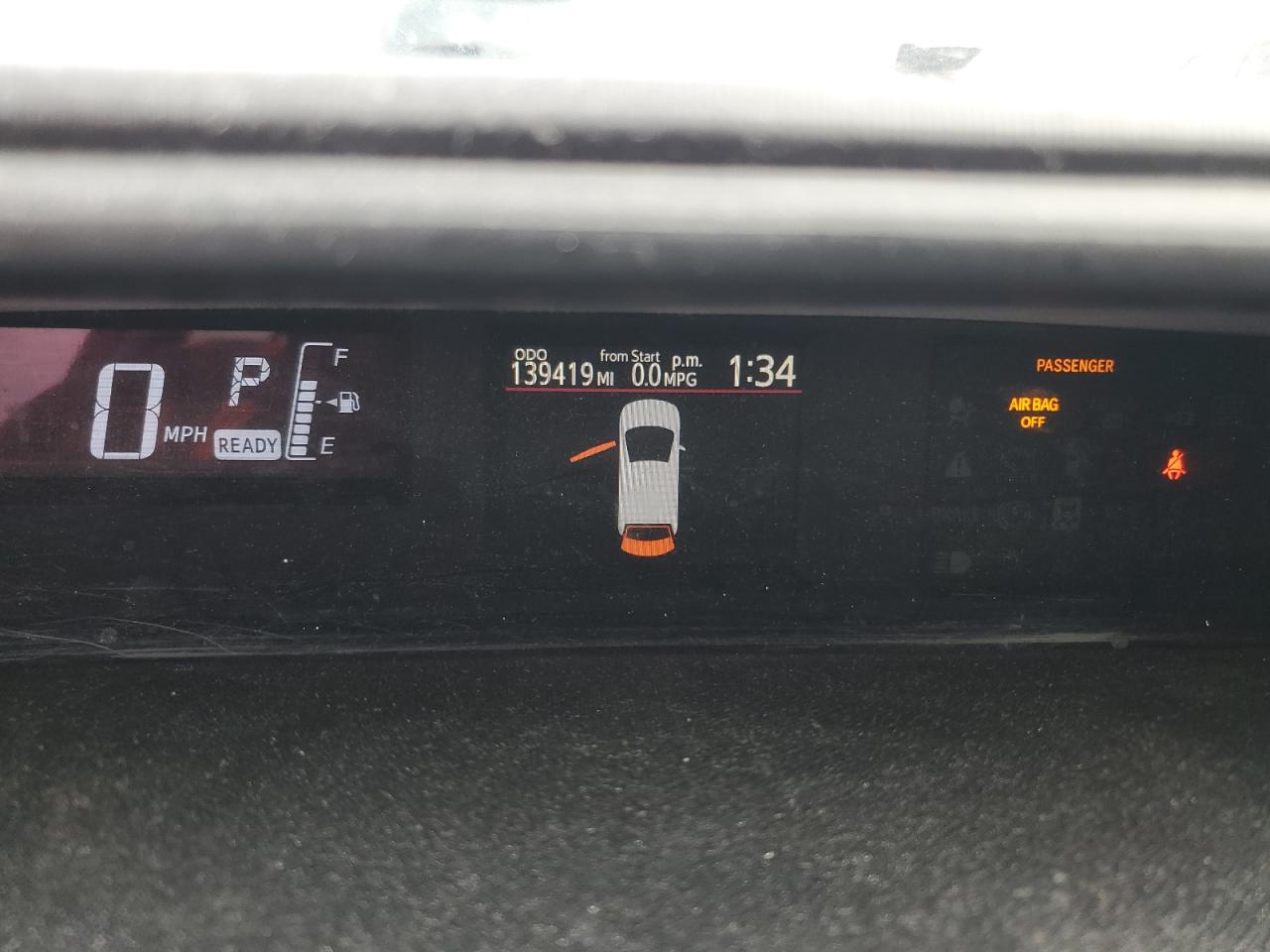 2016 Toyota Prius VIN JTDKDTB34G1117588 Copart auction photo, front end / side damage thumbnail 9