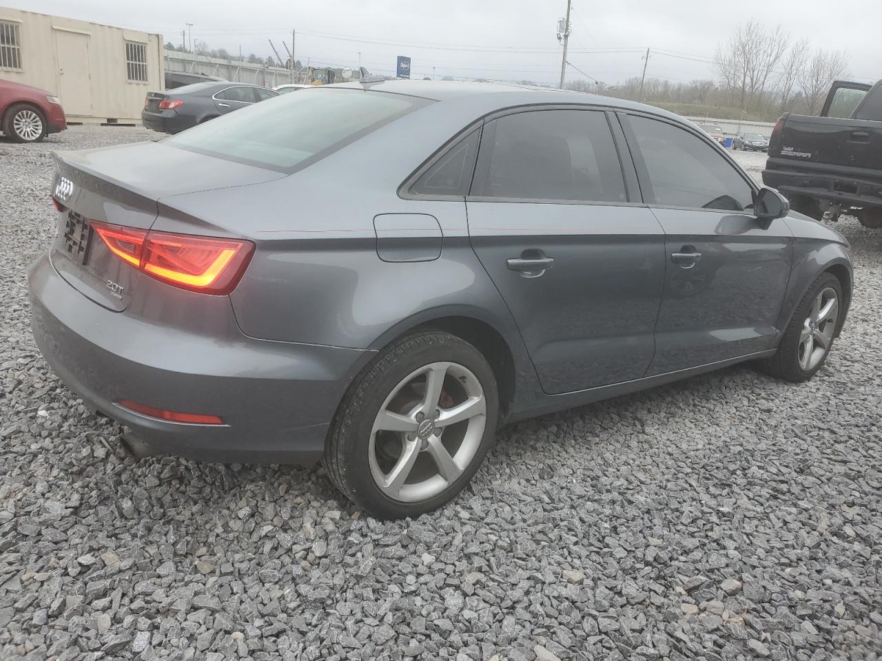 2015 Audi A3 VIN WAUBFGFF5F1001575 Copart auction photo, side damage thumbnail 3