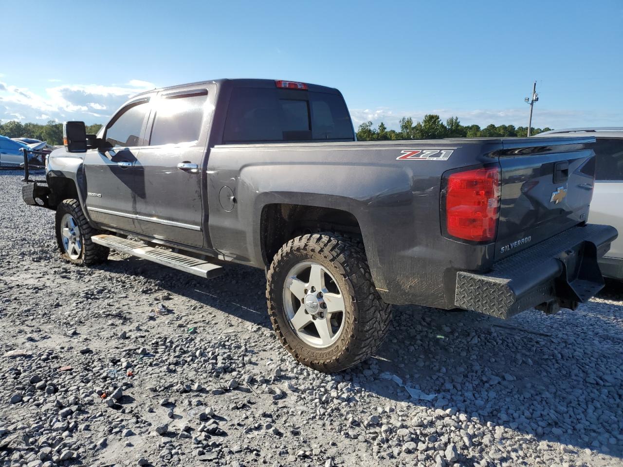 2015 Chevrolet Silverado VIN 1GC1KWE86FF677351 Copart auction photo, side / front end damage thumbnail 2