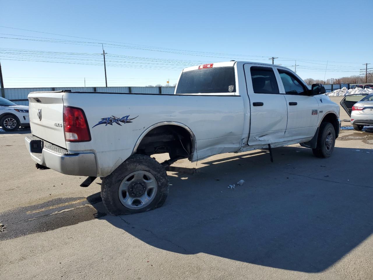 2012 Dodge RAM VIN 3C6TD5HT2CG166573 Copart auction photo, all over / undercarriage damage thumbnail 3
