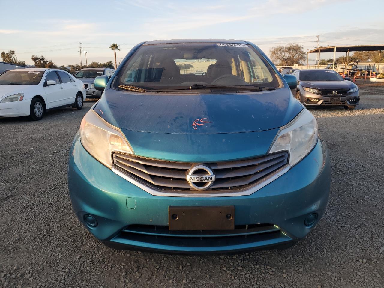 2014 Nissan Versa VIN 3N1CE2CP1EL390087 Copart auction photo, side damage thumbnail 5