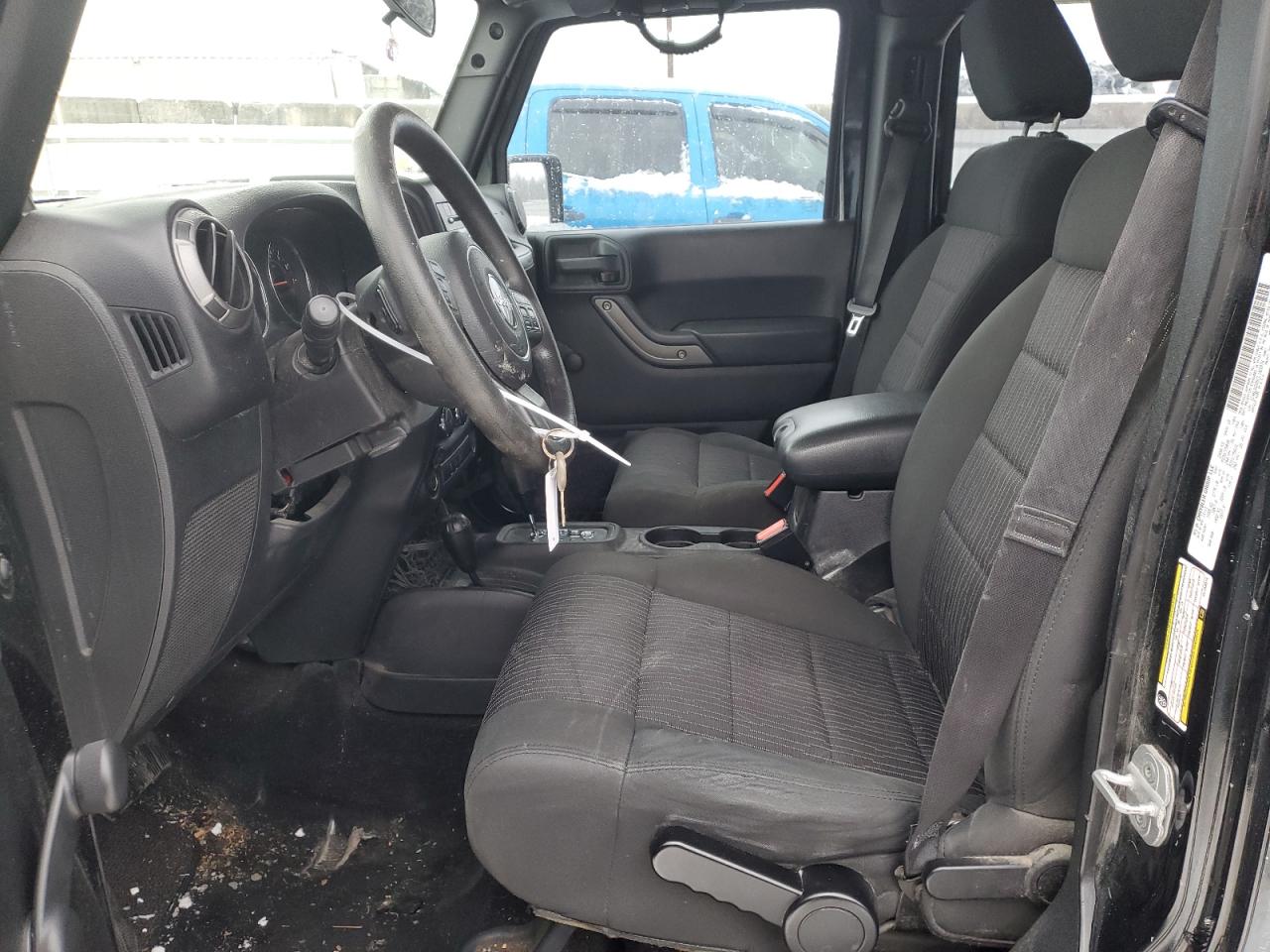 2012 Jeep Wrangler VIN 1C4BJWDG5CL163374 Copart auction photo, mechanical damage thumbnail 7