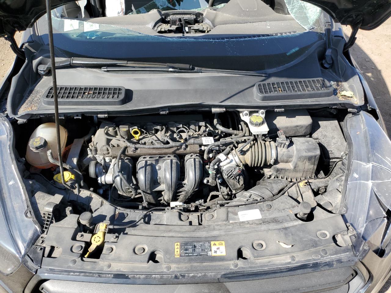 2018 Ford Escape VIN 1FMCU0F7XJUC73975 Copart auction photo, side / top/roof damage thumbnail 13