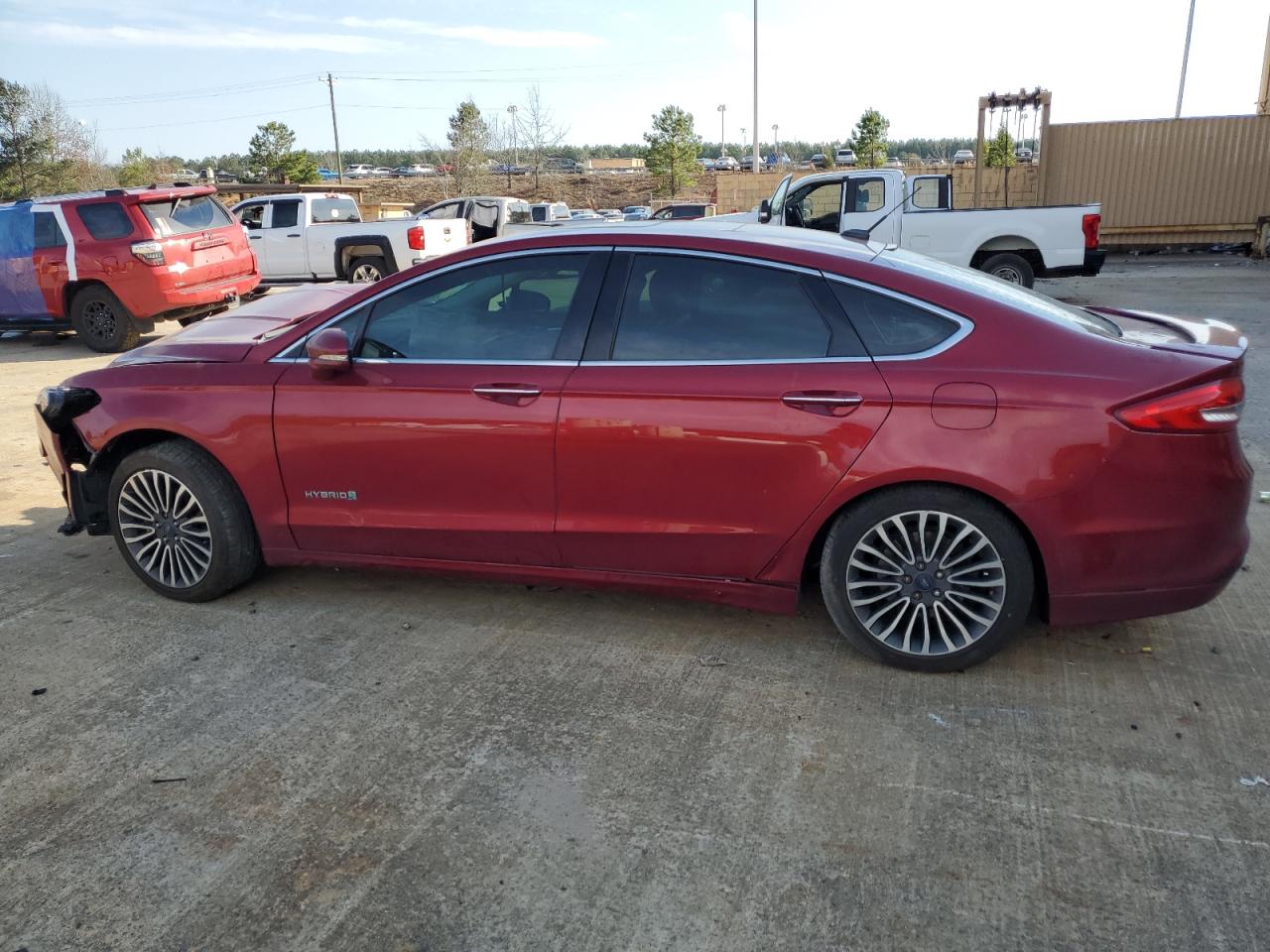2017 Ford Fusion VIN 3FA6P0RU7HR360251 Copart auction photo, front end damage thumbnail 2