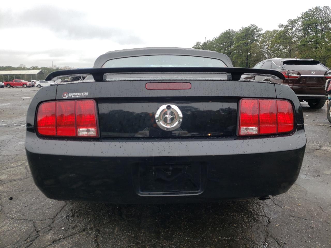 2005 Ford Mustang VIN 1ZVFT84N155204402 Copart auction photo, side / rear end damage thumbnail 6