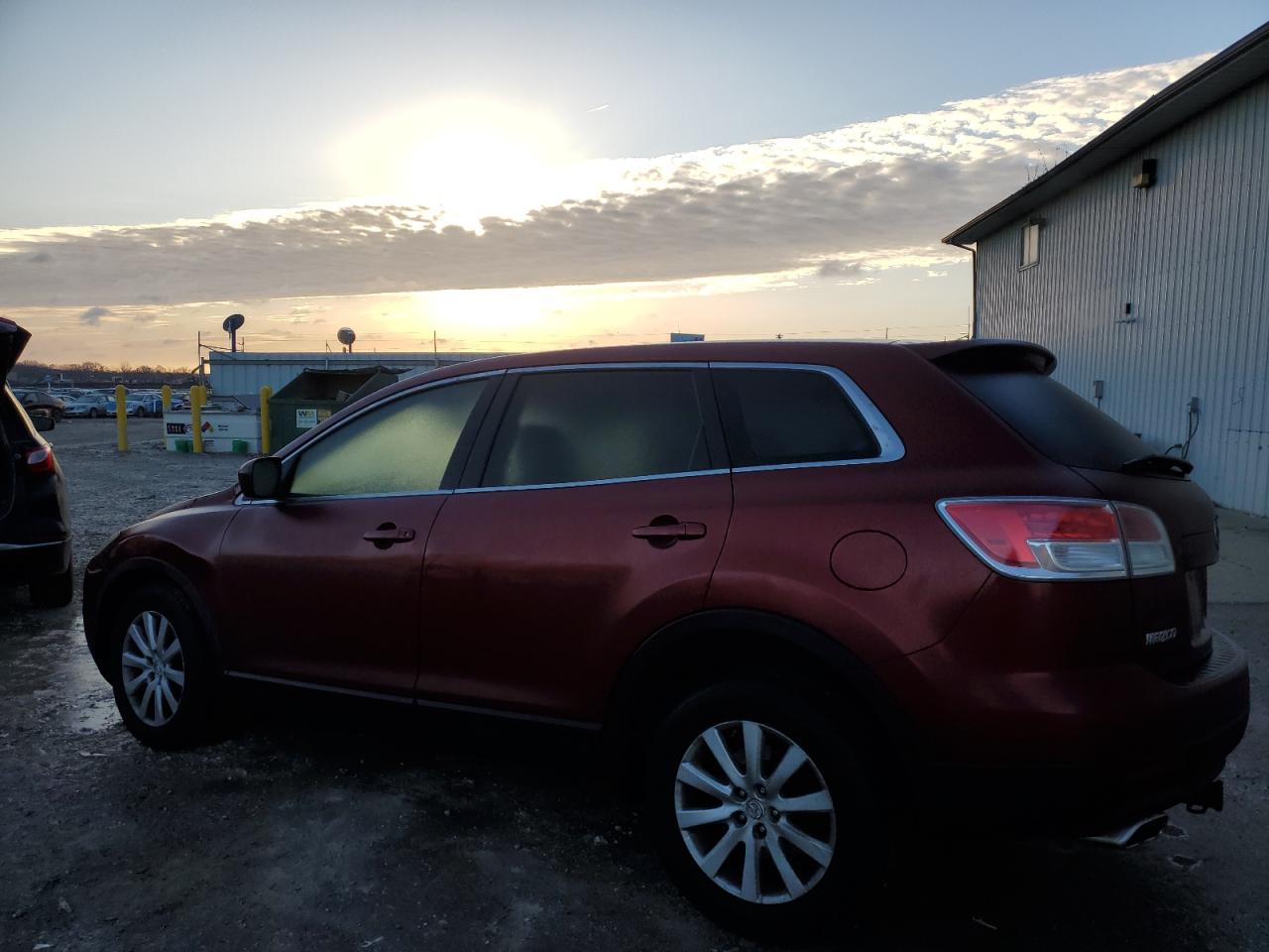 2008 Mazda CX-9 VIN JM3TB38A980140606 Copart auction photo, front end / undercarriage damage thumbnail 2