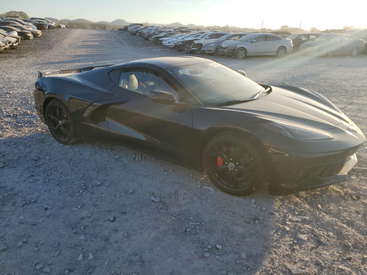 2022 Chevrolet Corvette VIN 1G1YB2D45N5122880 Copart auction photo, burn damage thumbnail 4