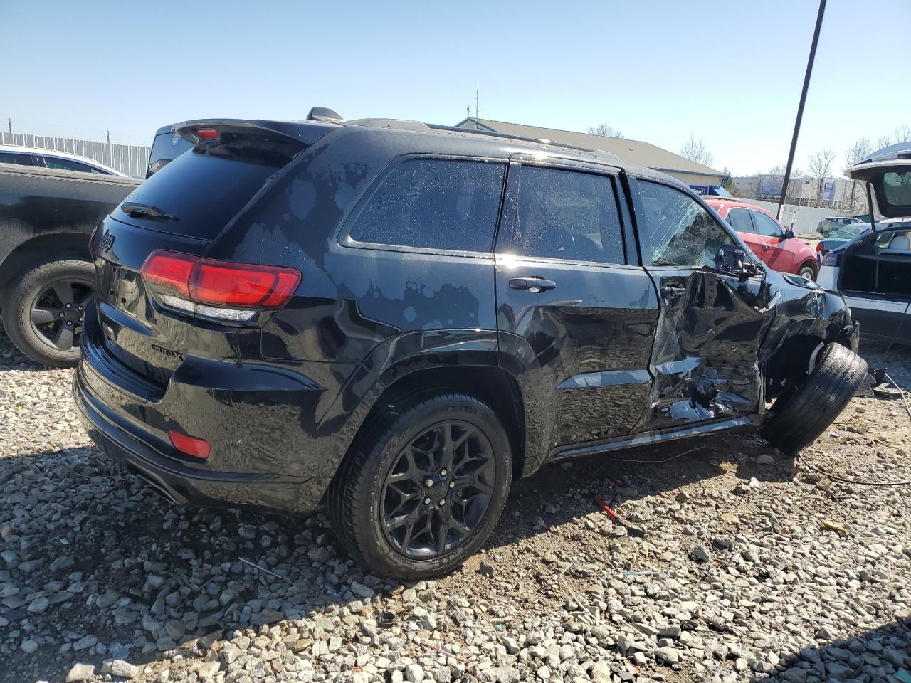 2021 Jeep Grand Cherokee VIN 1C4RJFBG6MC829693 Copart auction photo, side / front end damage thumbnail 3