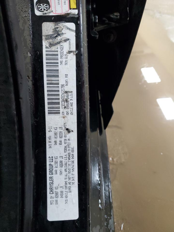 2012 Chrysler 200 VIN 1C3CCBHG5CN121796 Copart auction photo, all over damage thumbnail 12