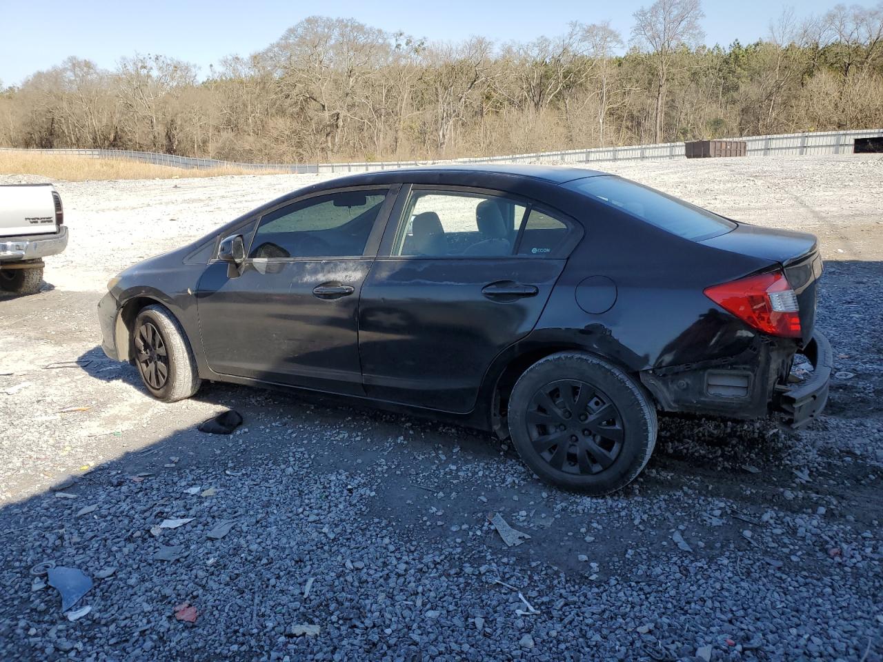 2012 Honda Civic VIN 2HGFB2F51CH525749 Copart auction photo, rear end / front end damage thumbnail 2