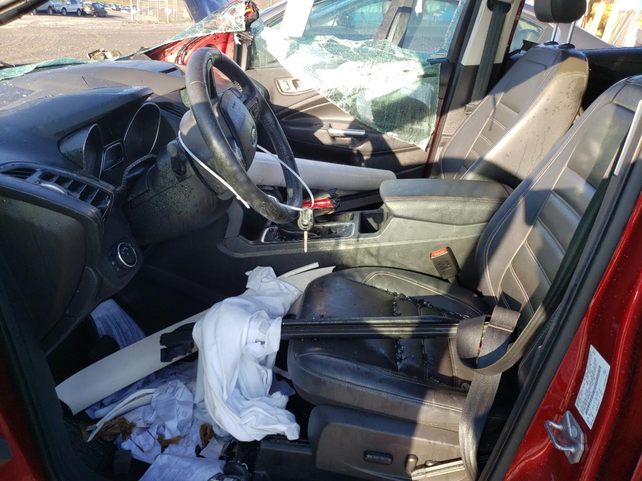 2018 Ford Escape VIN 1FMCU9HD5JUB26826 Copart auction photo, rollover damage thumbnail 7