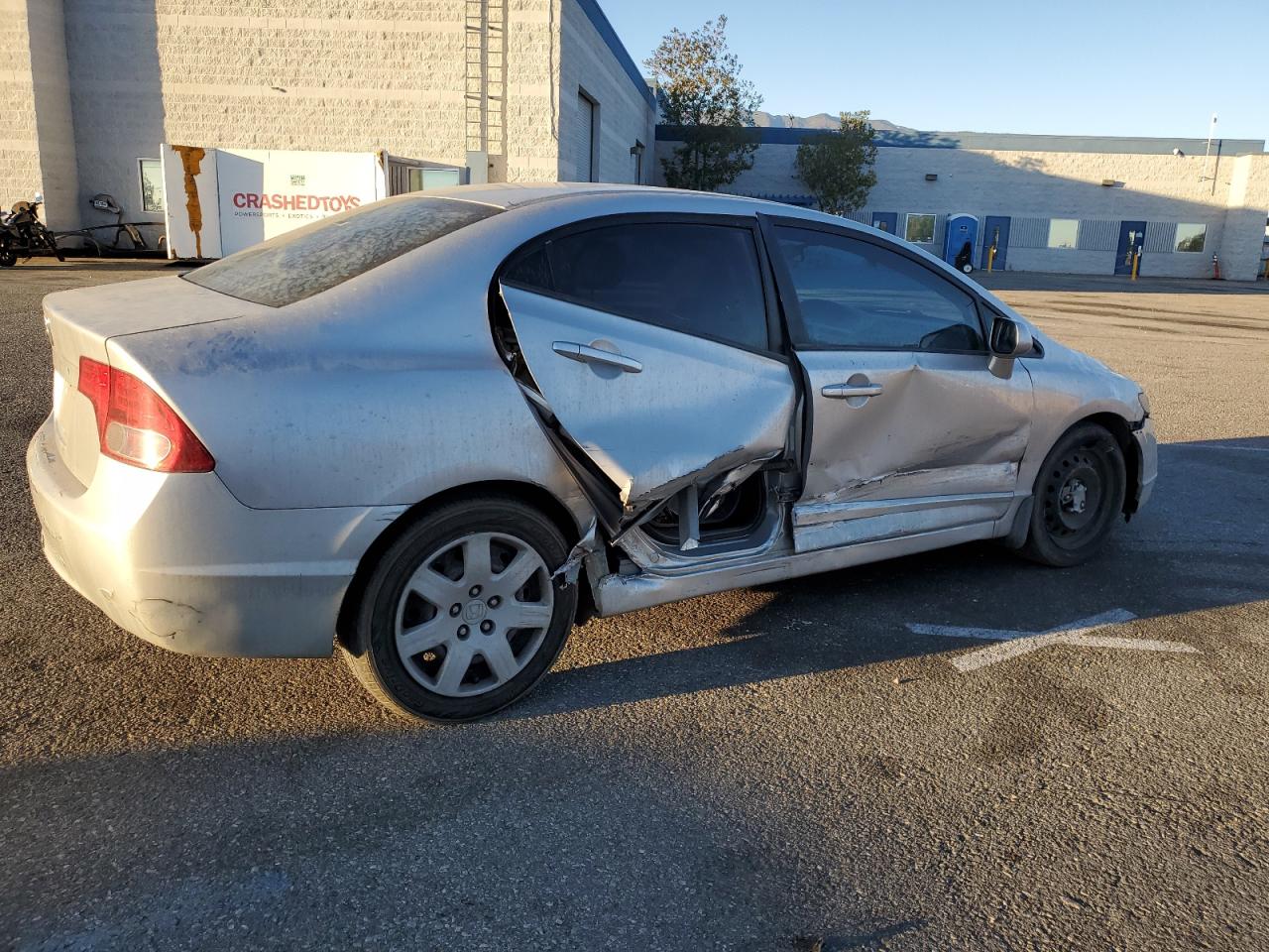 2007 Honda Civic VIN 1HGFA16577L114281 Copart auction photo, side / all over damage thumbnail 3