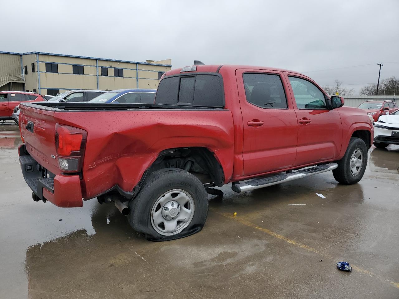 2020 Toyota Tacoma VIN 3TMCZ5AN2LM297008 Copart auction photo, rear end damage thumbnail 3