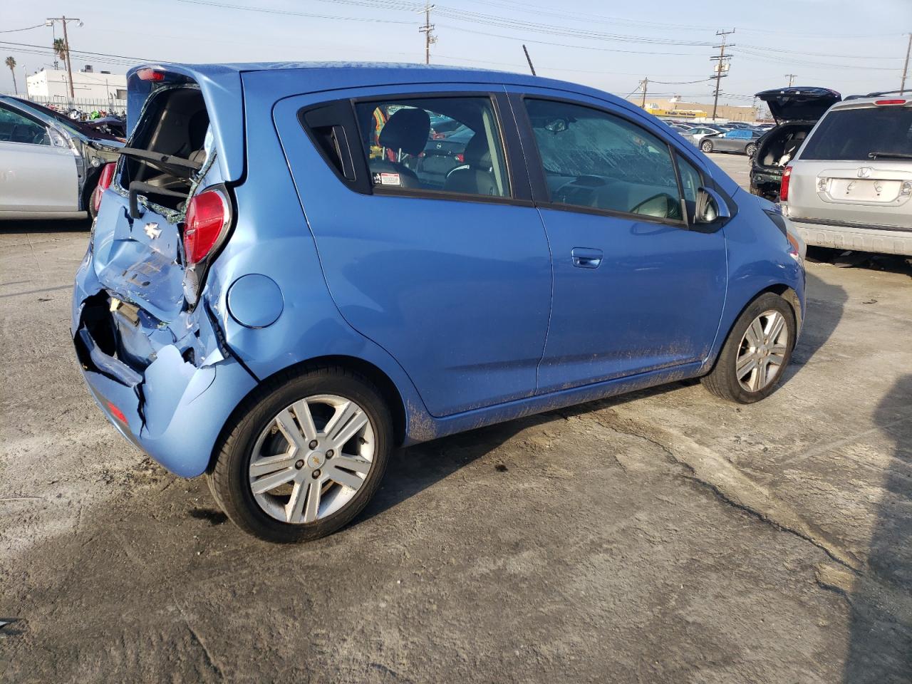 2014 Chevrolet Spark VIN KL8CA6S96EC560774 Copart auction photo, rear end damage thumbnail 3