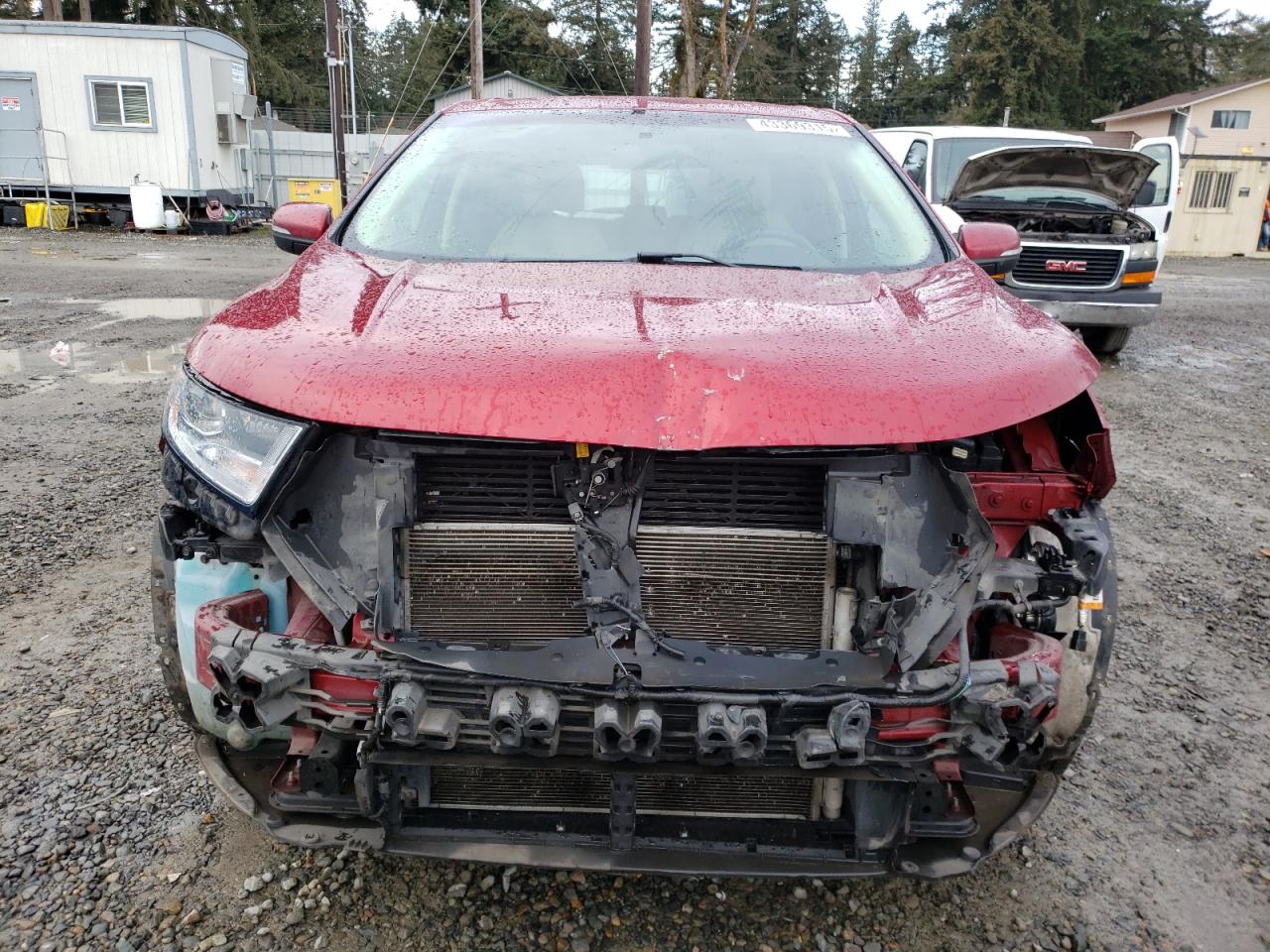 2017 Ford Edge VIN 2FMPK4J83HBB59878 Copart auction photo, front end / rear end damage thumbnail 5