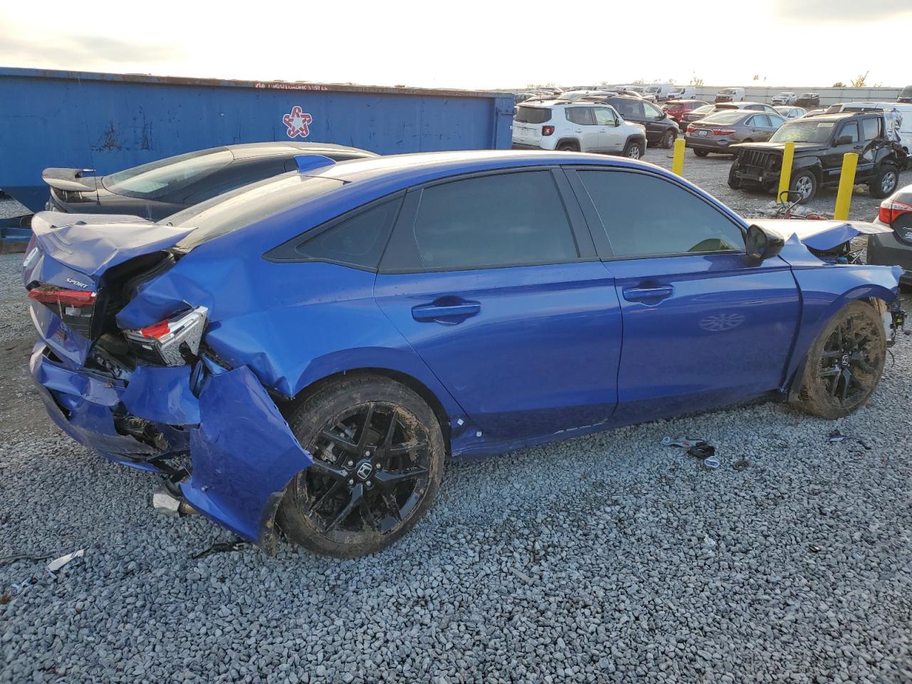 2024 Honda Civic VIN 2HGFE2F50RH579026 Copart auction photo, all over damage thumbnail 3
