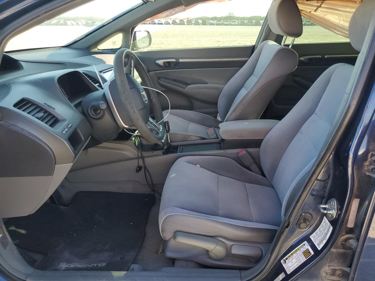 2007 Honda Civic VIN 1HGFA16877L020542 Copart auction photo, side damage thumbnail 7