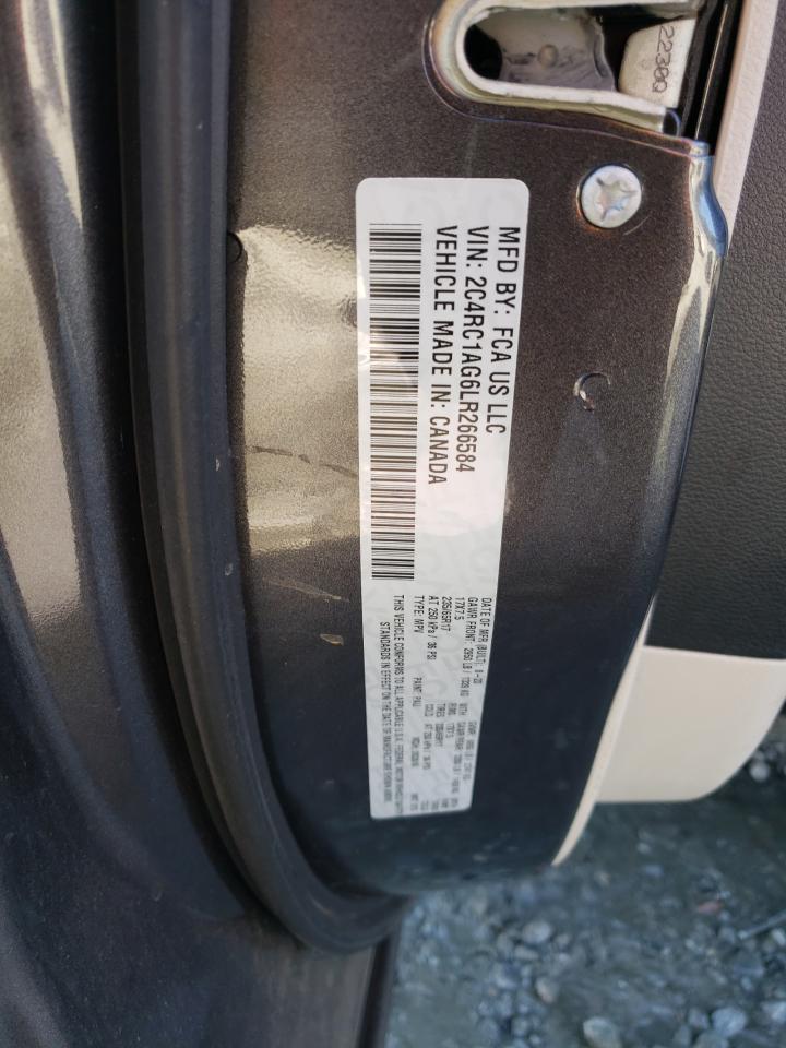 2020 Chrysler Voyager VIN 2C4RC1AG6LR266584 Copart auction photo, front end damage thumbnail 14