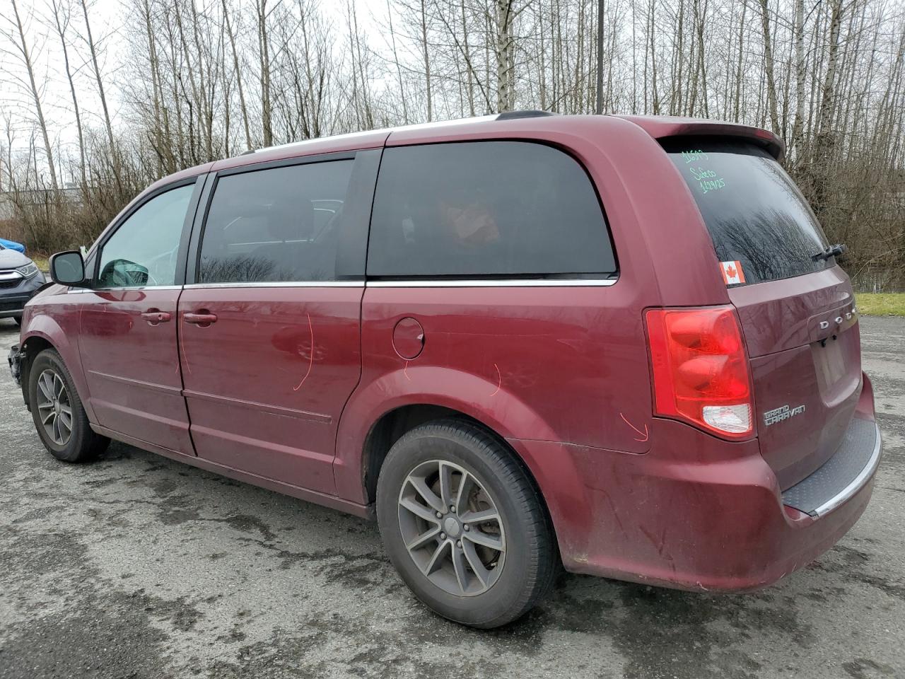 2017 Dodge Caravan VIN 2C4RDGCG9HR611739 Copart auction photo, front end damage thumbnail 2