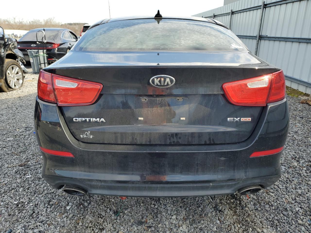 2015 KIA Optima VIN 5XXGN4A77FG455101 Copart auction photo, side damage thumbnail 6