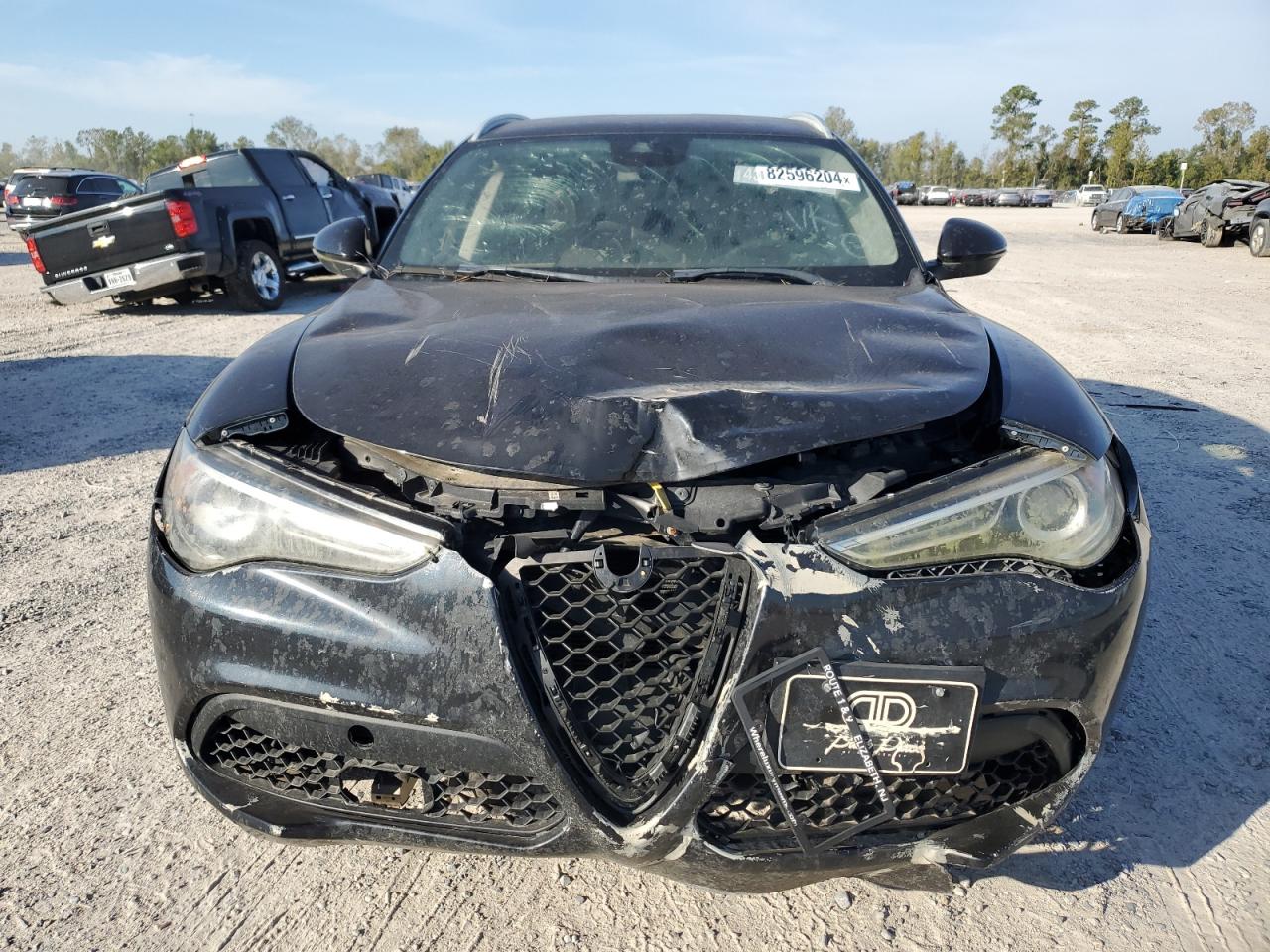 2018 Alfa Romeo Stelvio VIN ZASFAKAN5J7B74160 Copart auction photo, front end / side damage thumbnail 5