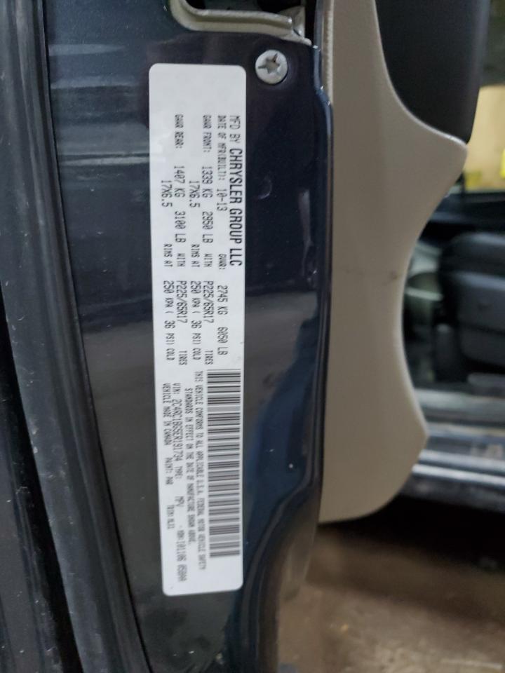 2014 Chrysler Town & Country VIN 2C4RC1BG5ER191734 Copart auction photo, front end / minor dent/scratches damage thumbnail 15