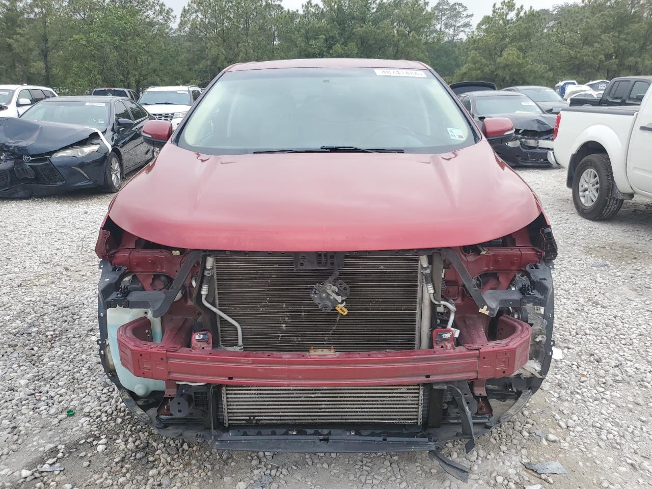 2017 Ford Edge VIN 2FMPK3J91HBB02341 Copart auction photo, front end damage thumbnail 5