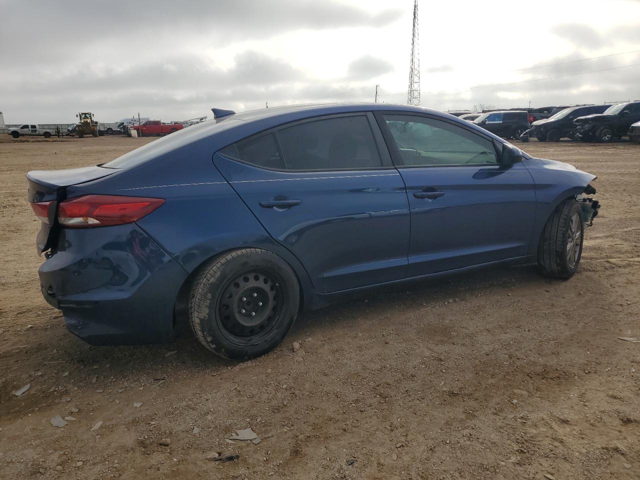 2018 Hyundai Elantra VIN 5NPD84LFXJH384553 Copart auction photo, all over damage thumbnail 3