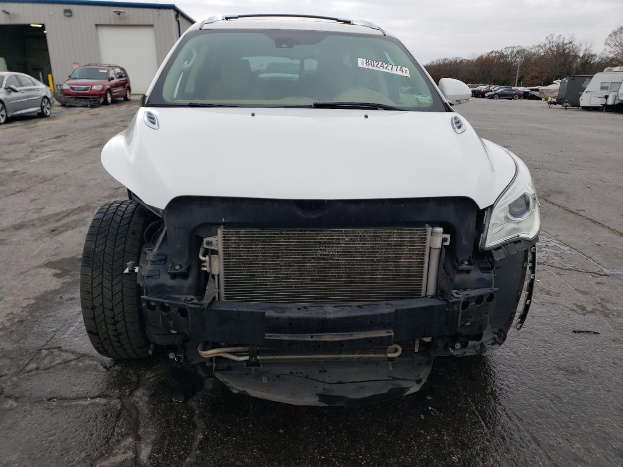 2017 Buick Enclave VIN 5GAKVCKDXHJ135196 Copart auction photo, front end / side damage thumbnail 5