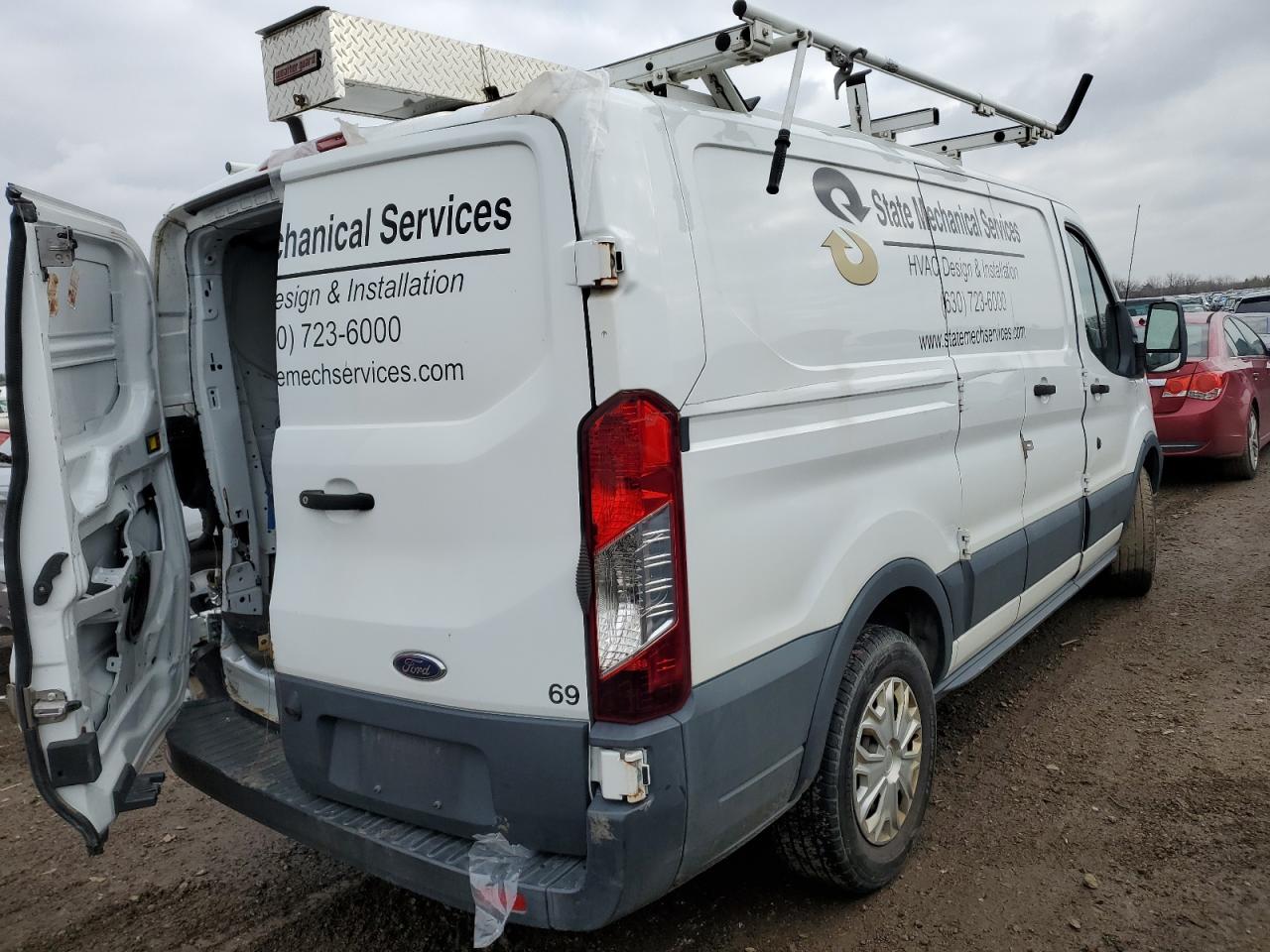 2018 Ford Transit VIN 1FTYE1ZMXJKB51269 Copart auction photo, rear end damage thumbnail 3