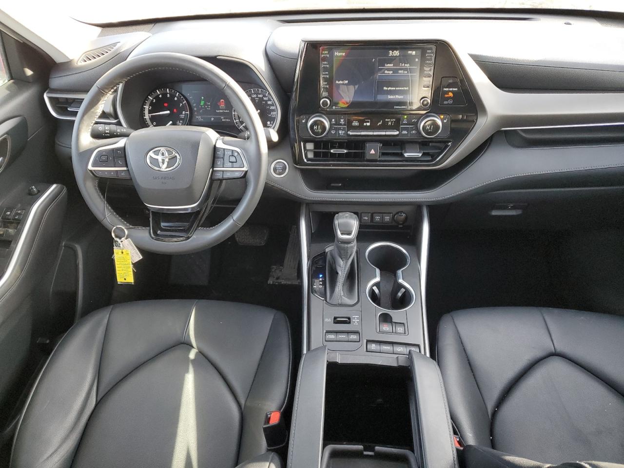 2020 Toyota Highlander VIN 5TDGZRBH9LS000687 Copart auction photo, hail / minor dent/scratches damage thumbnail 8